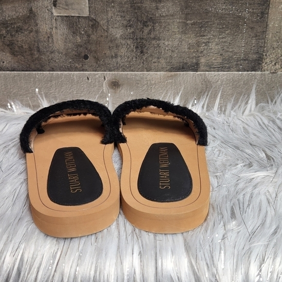 NWOB Stuart Weitzman Cammy Shearling-Strap Slide Sandals | 8.0 - Picture 5 of 10